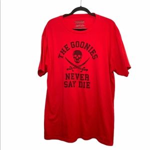 The Goonies Never Say Die Shirt Skull Red